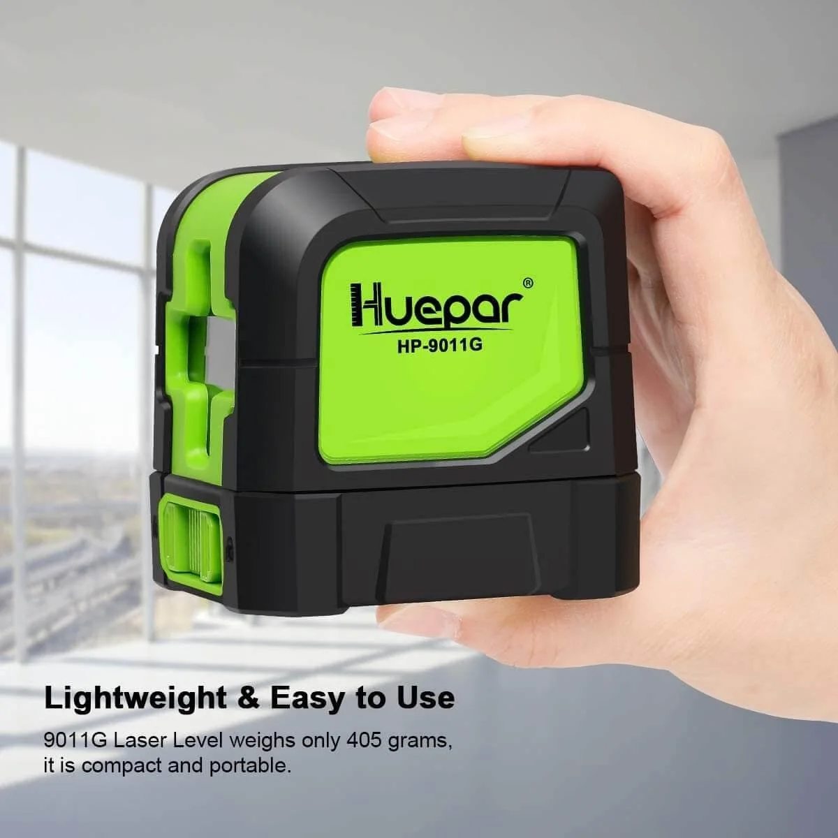 HUEPAR 9011G Green Cross-Line Laser Level